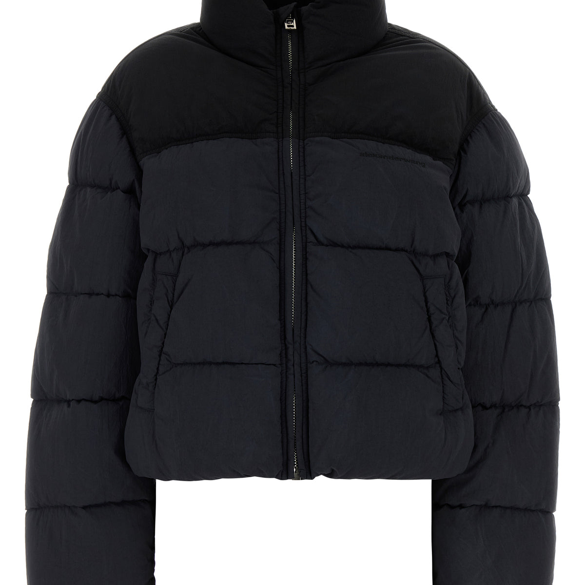 Black Nylon Down Jacket