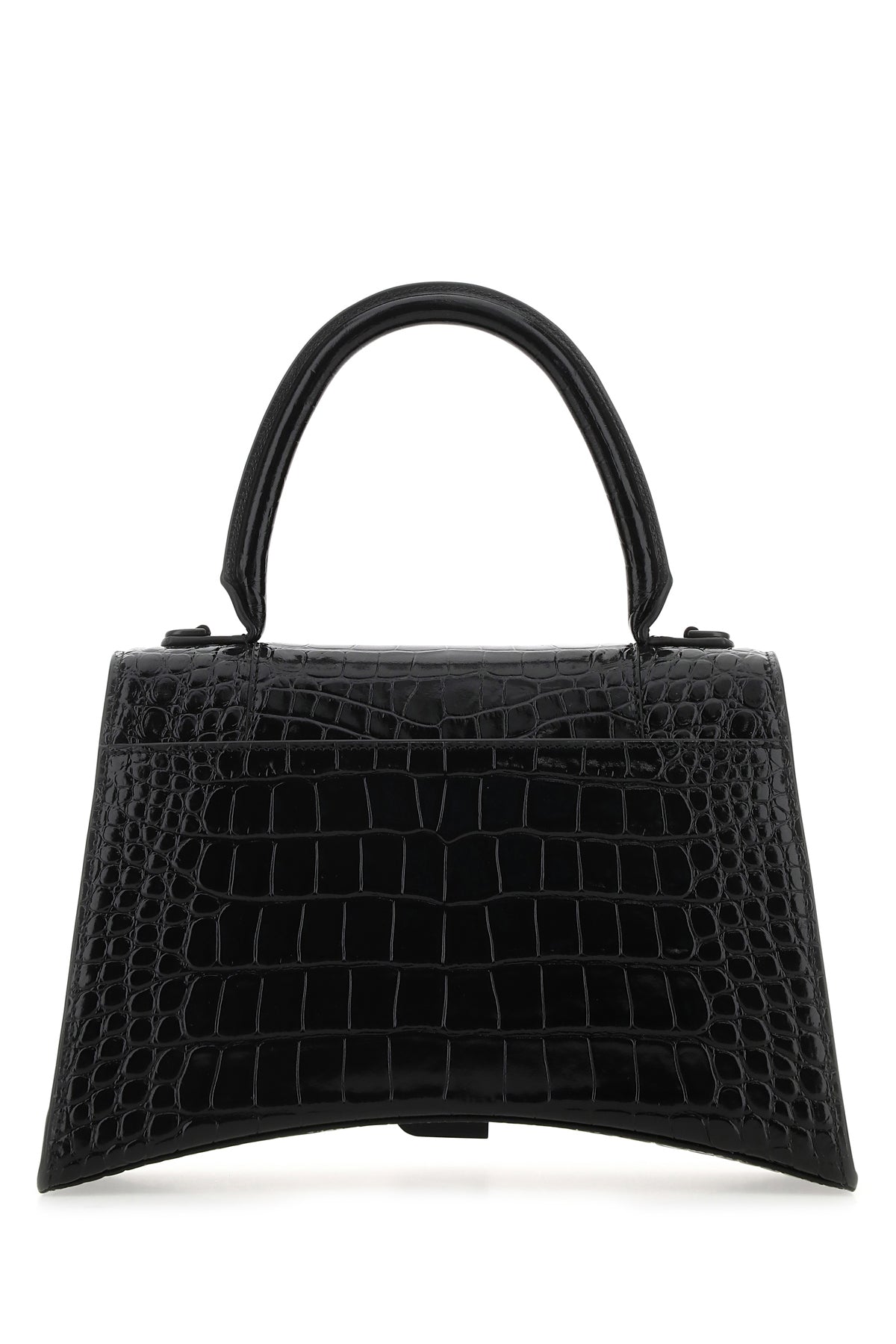 발렌시아가 블랙 레더 아워글라스 핸드백 6196681LR67 1000