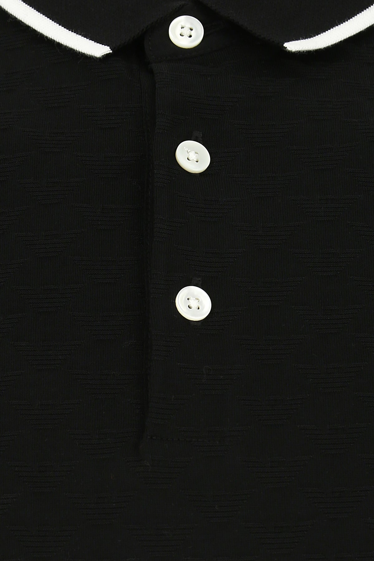 Black cotton polo shirt – G&B
