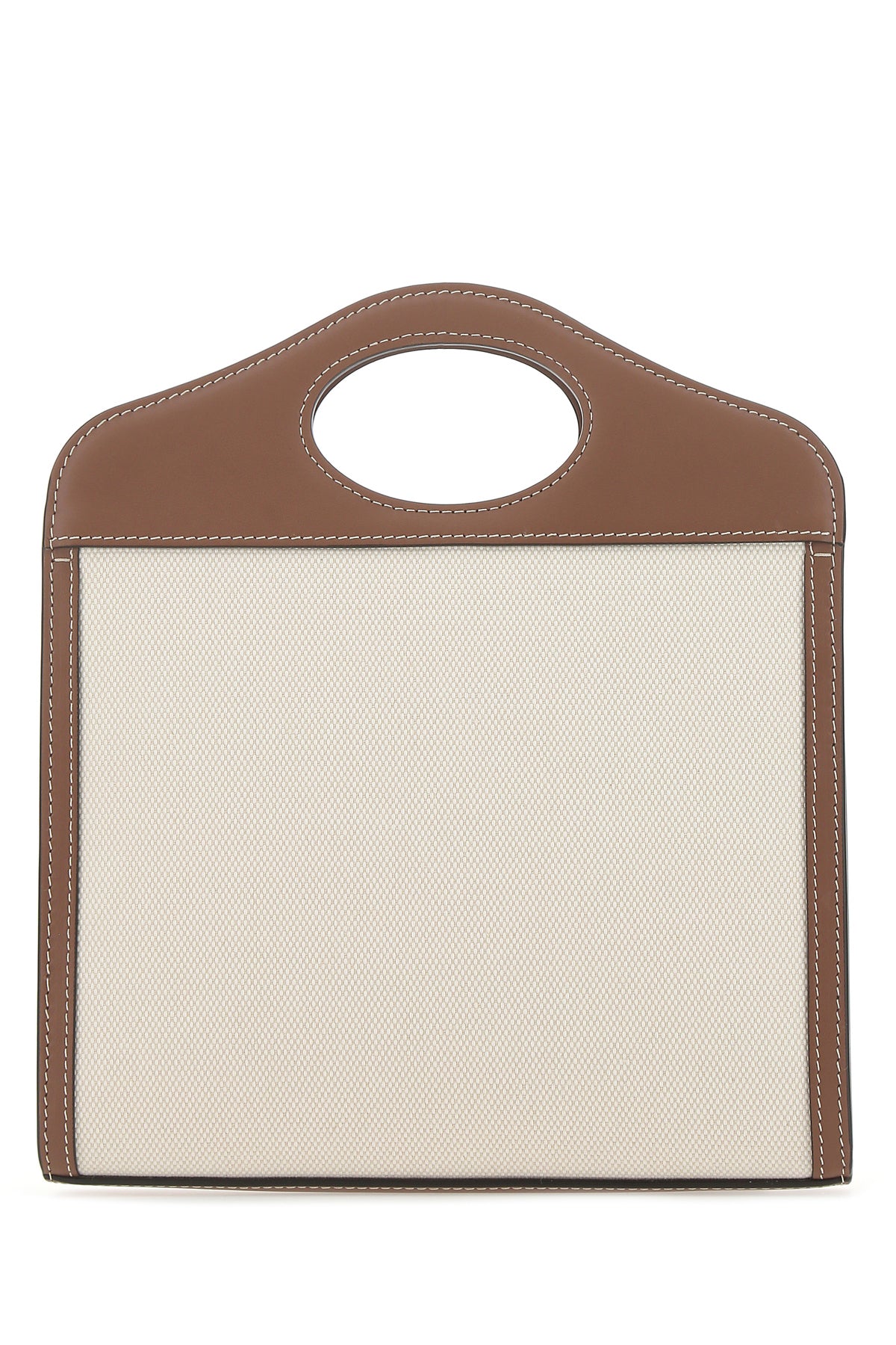 버버리 투톤 캔버스 앤 레더 미니 Pocket 핸드백 8039361 A1395