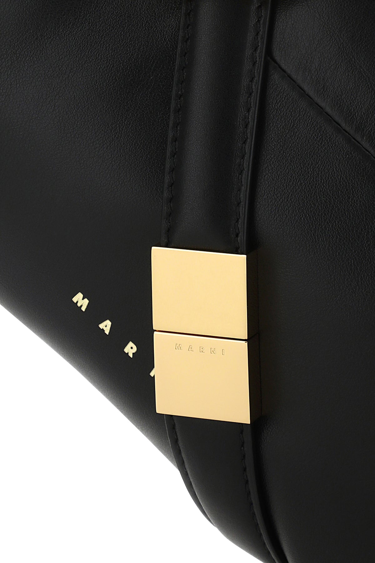 마르니 블랙 레더 Prisma 숄더백 SBMP0122UOP5298 00N99