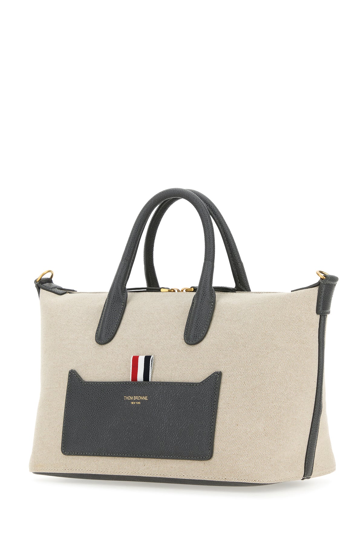 톰브라운 샌드 캔버스 Duffle 스몰 핸드백 UAG164AF0492 255
