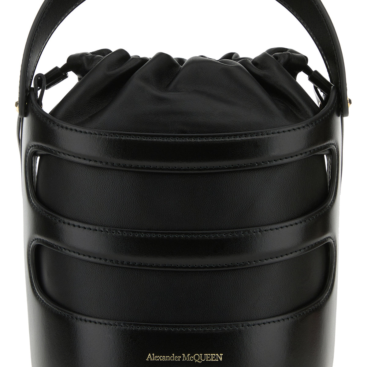 The Rise Bag Black leather The Rise bucket bag – G&B