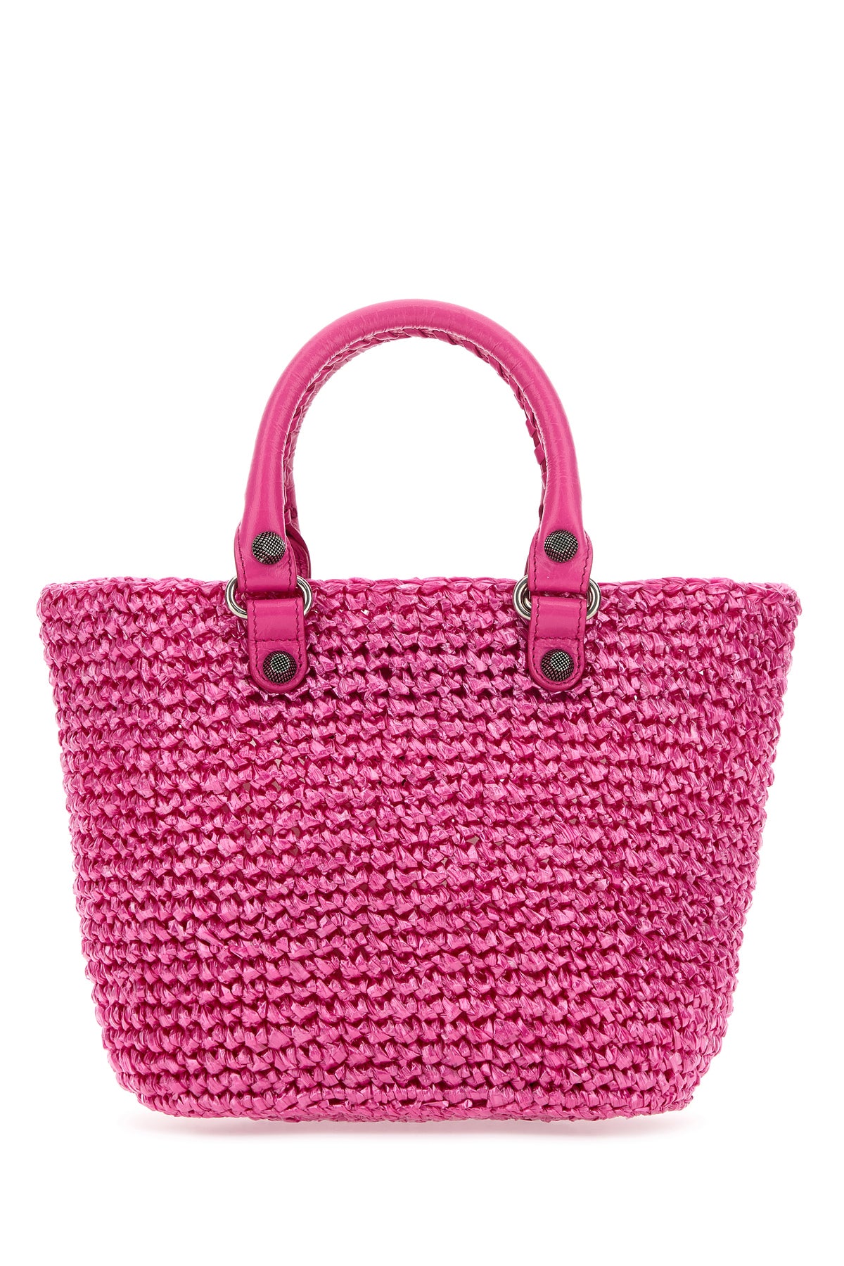 발렌시아가 후샤 라피아 스몰 Le 카골 Panier 핸드백 7861872AA19 5511