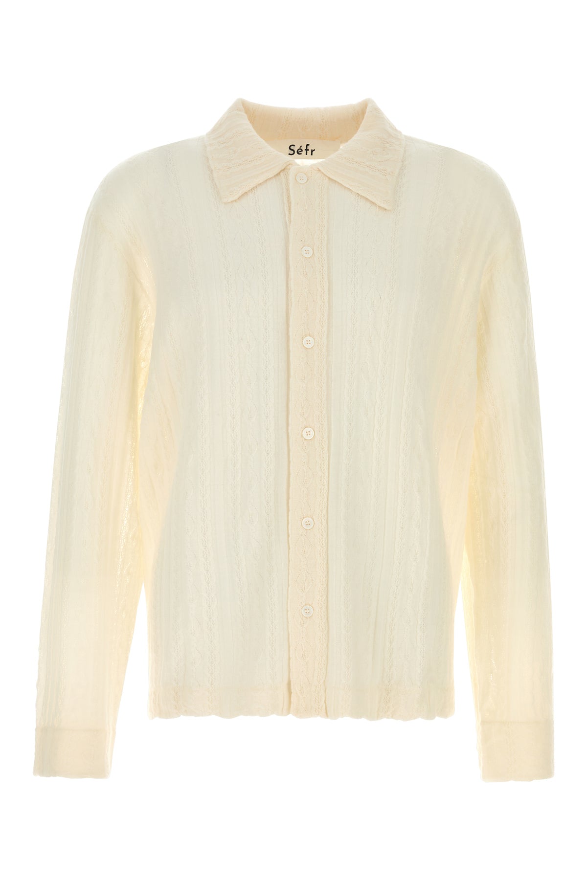 Sefr Riku Shirt SÉFR Riku Cable-Knit Wool Shirt for Men | MR PORTER