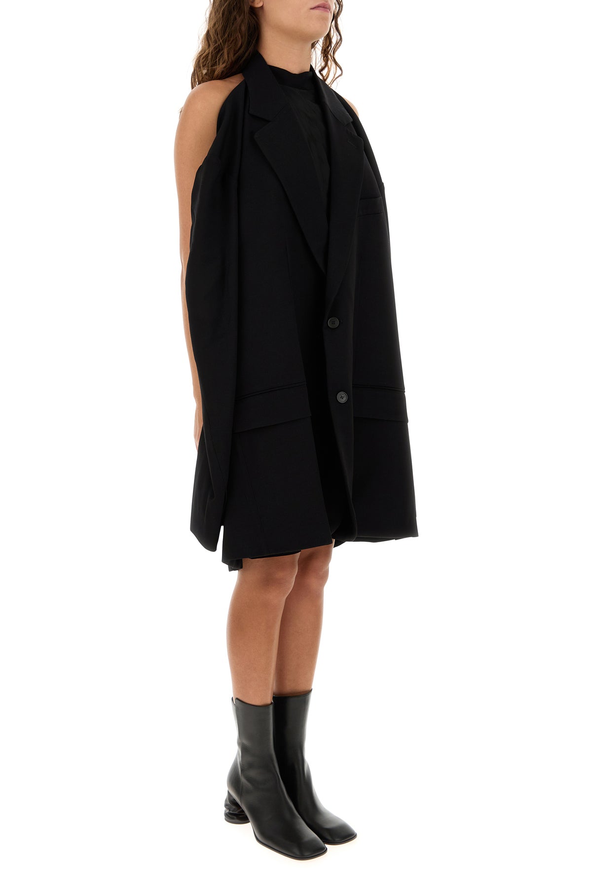 Black viscose blend blazer dress – G&B