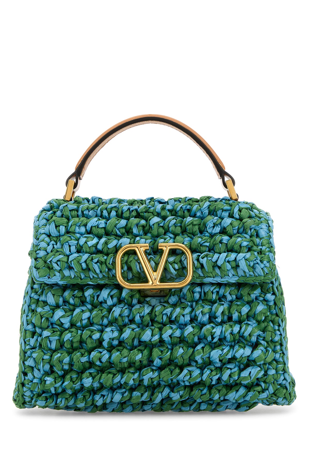 VALENTINO GARAVANI 투톤 라피아 VSling 핸드백 6W2B0G97EIL R6A