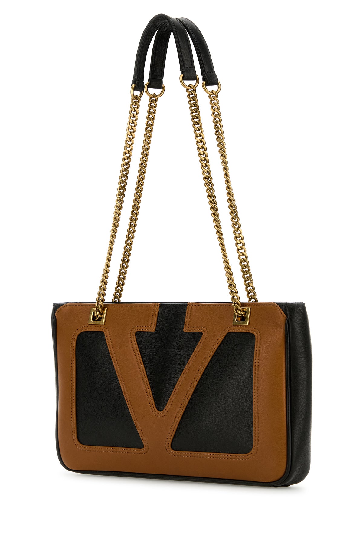VALENTINO GARAVANI 블랙 나파 레더 스몰 비바 슈퍼스타 숄더백 6W2B0R14PTJ RFA