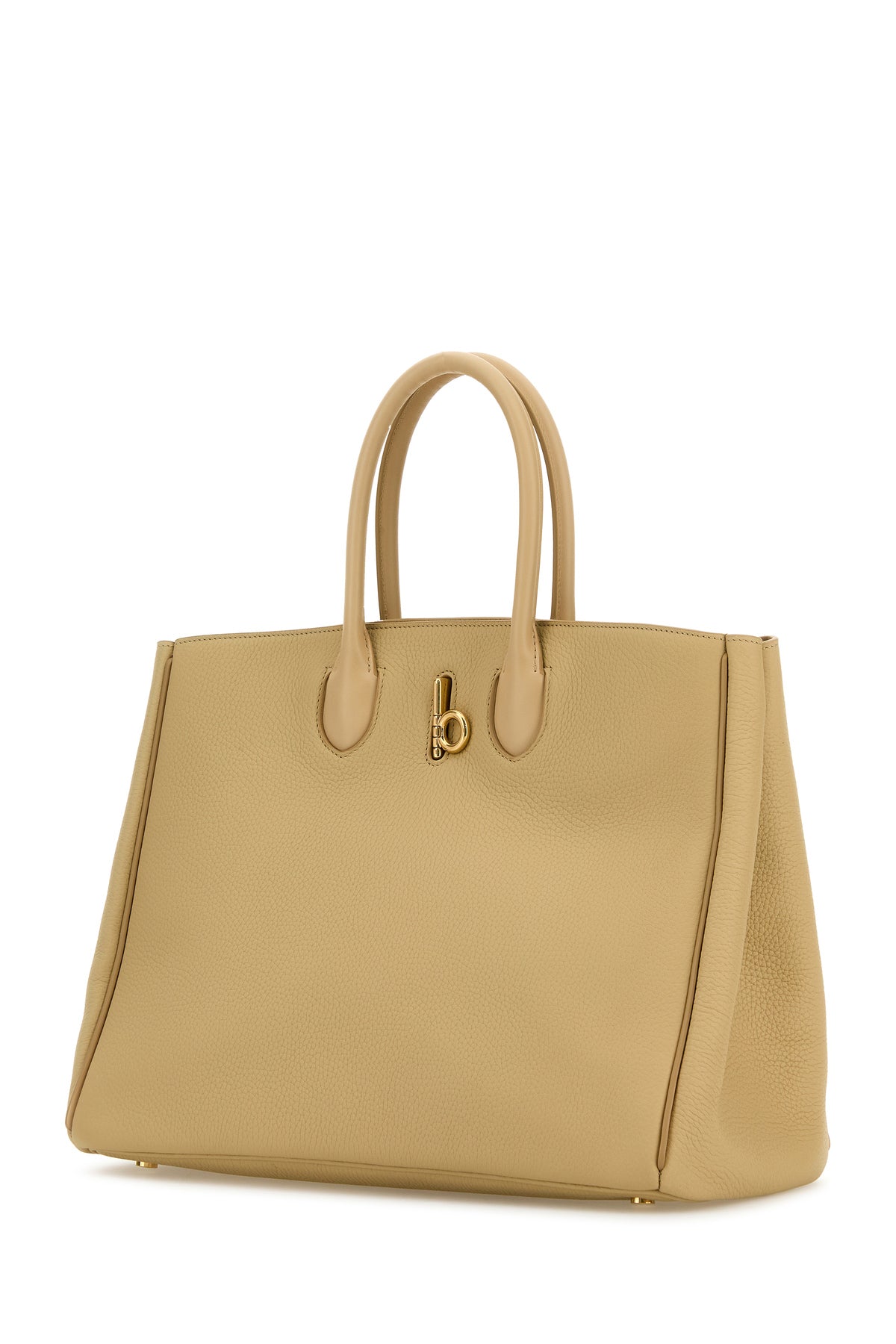 버버리 베이지 레더 미디엄 Rocking Horse 핸드백 8099407 B8626