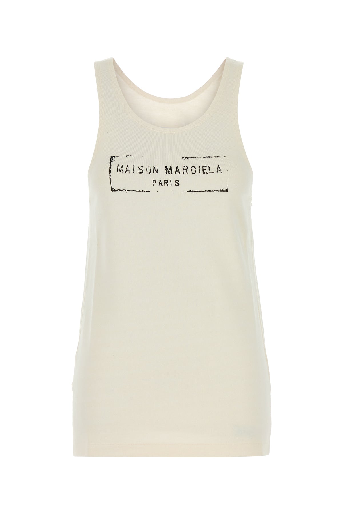 Ivory viscose blend tank top – G&B Ivory viscose blend tank top – G&B