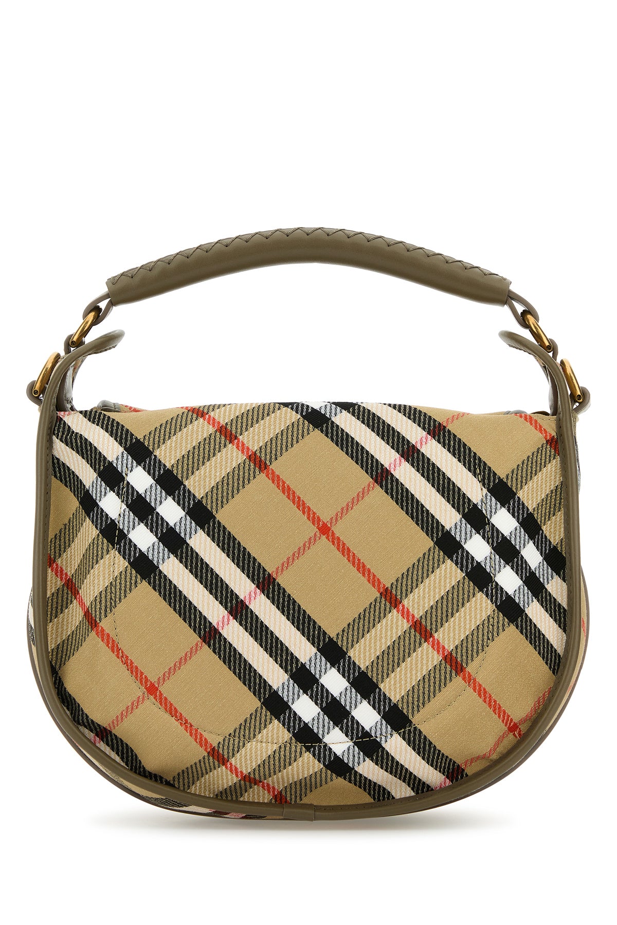 버버리 자수 캔버스 핸드백 8108120 B9368