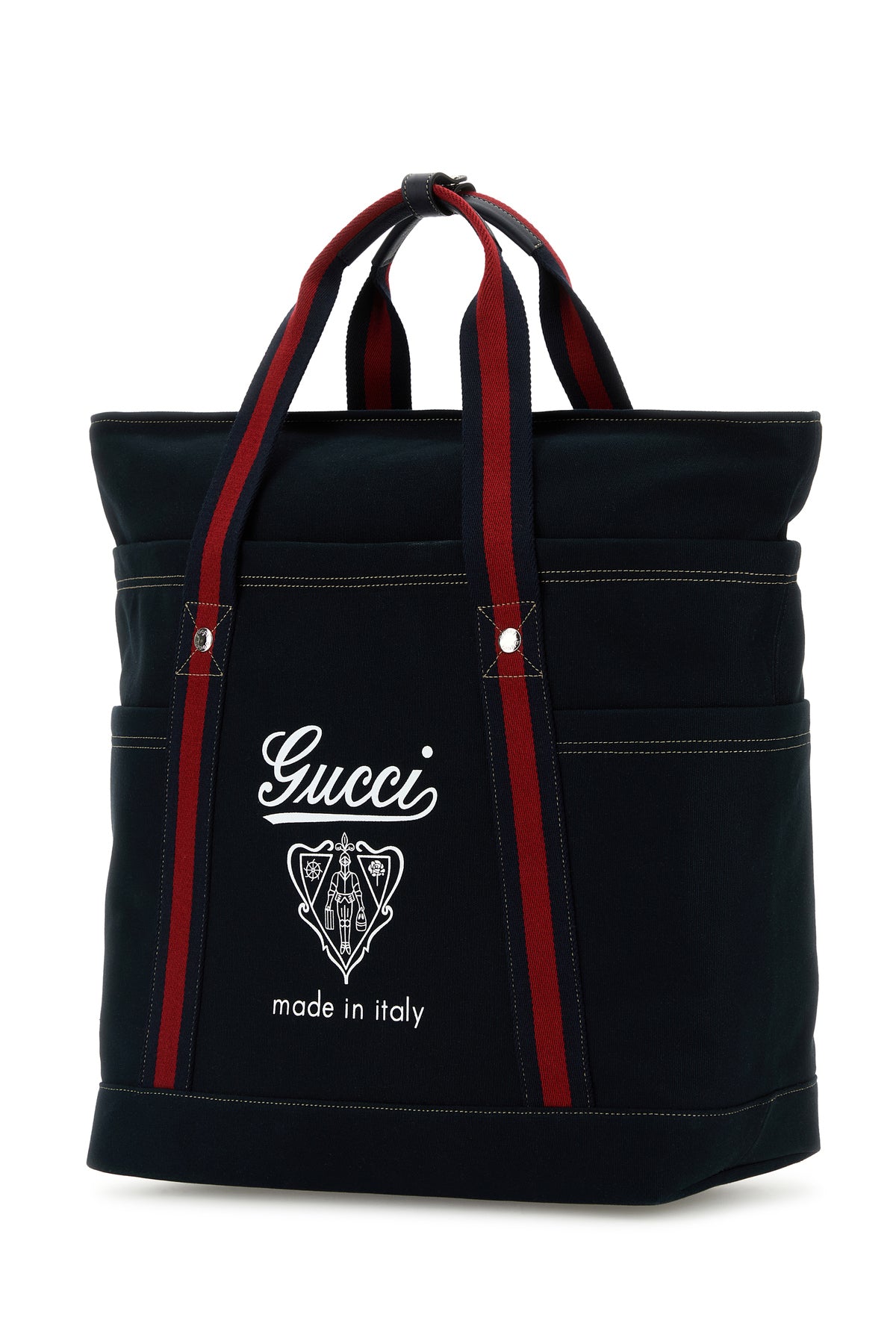 Midnight blue canvas shopping bag – G&B