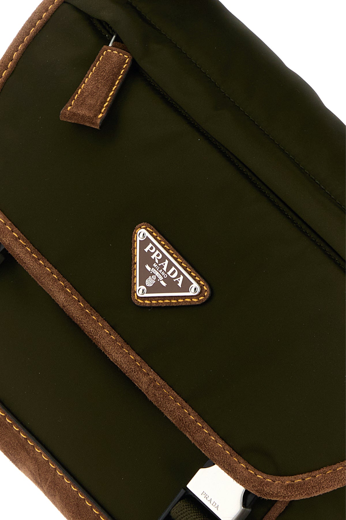 Olive green Re-Nylon crossbody bag – G&B