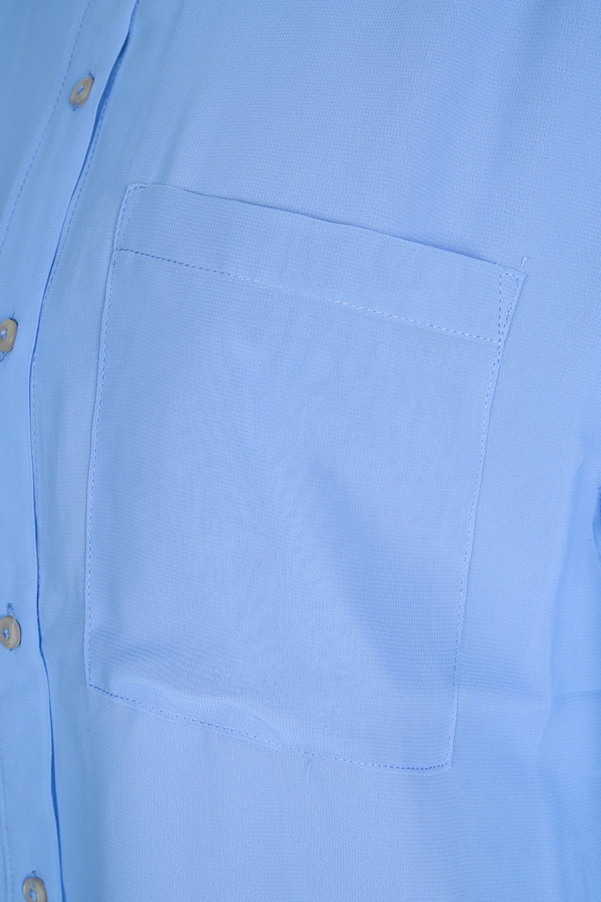 Light-blue polyester shirt