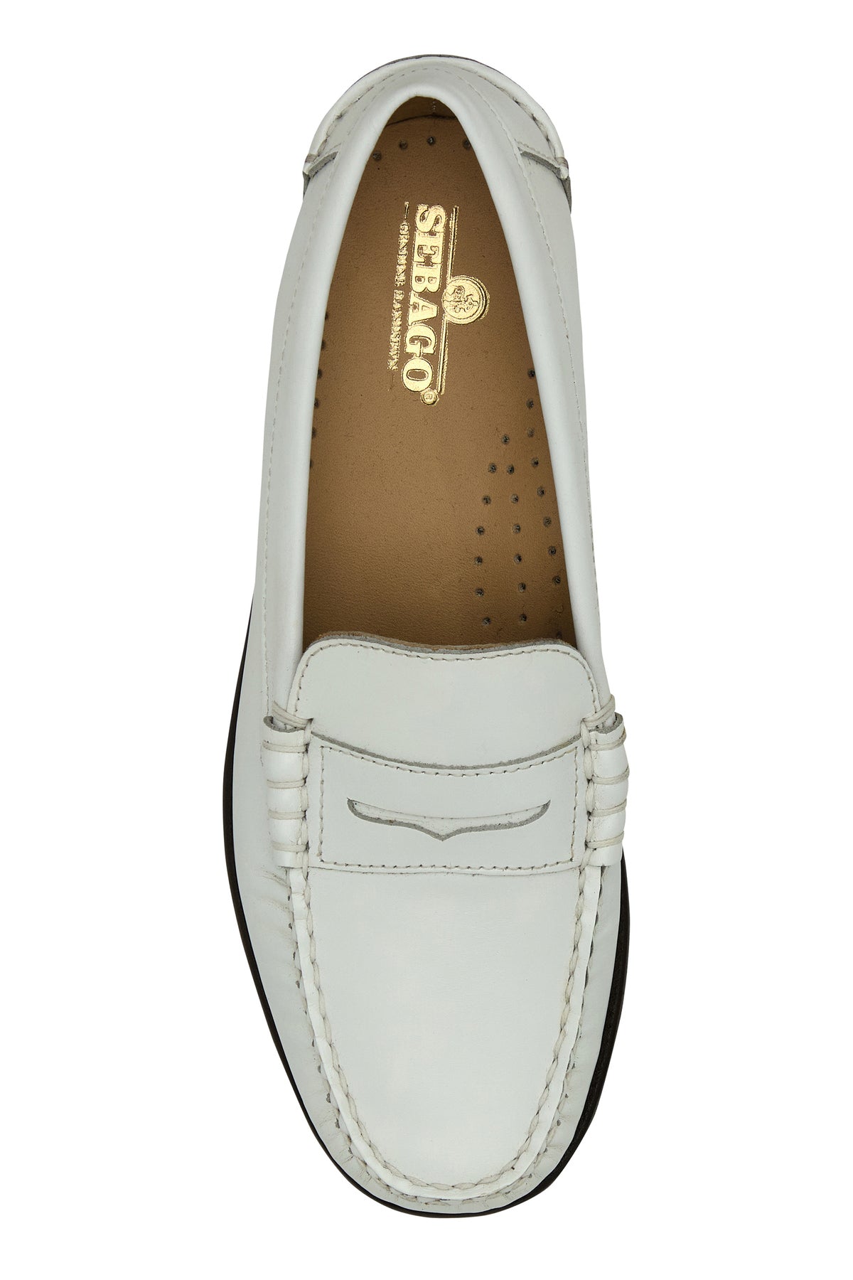 White leather Danielle Pop loafers – G&B