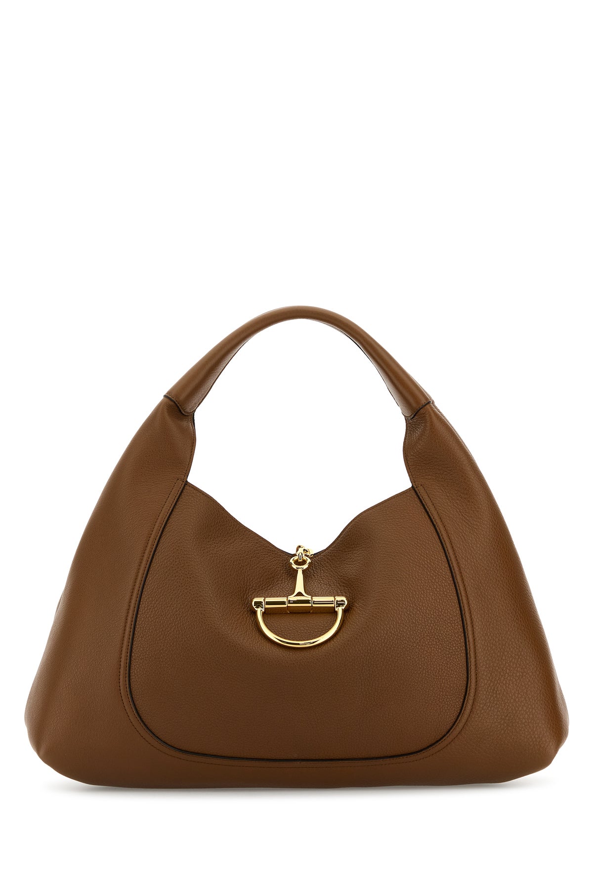 Brown leather large Gucci Softbit shoulder bag – G&B