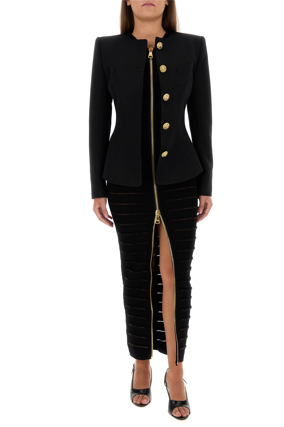 【新品】imperf Classic Knit Dress 38 Fine-knit dress