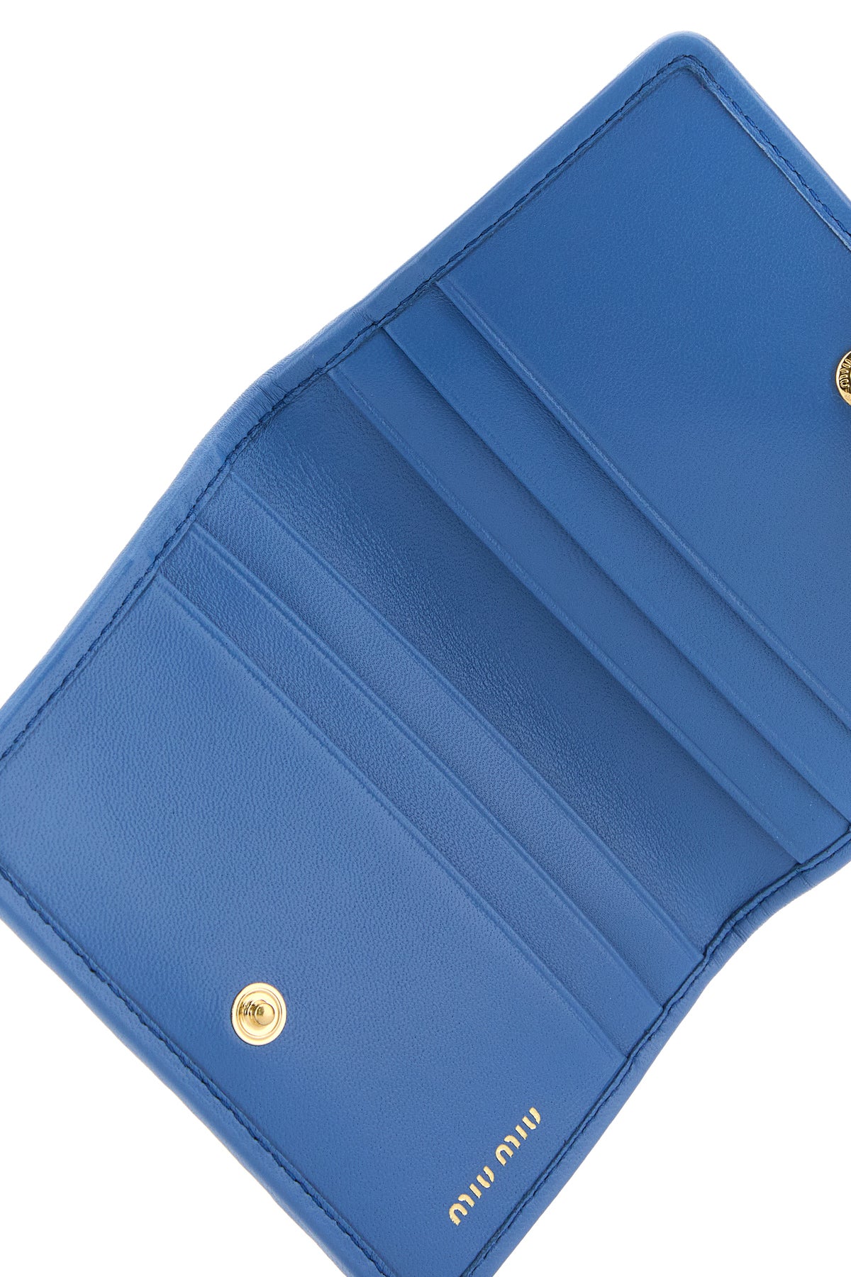 Cerulean nappa leather card holder – G&B