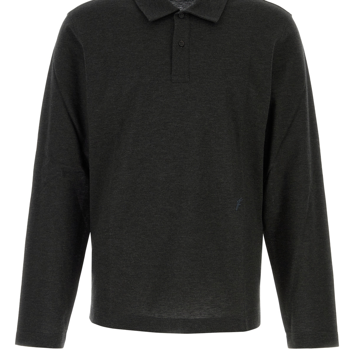 Graphite cotton blend polo shirt – G&B