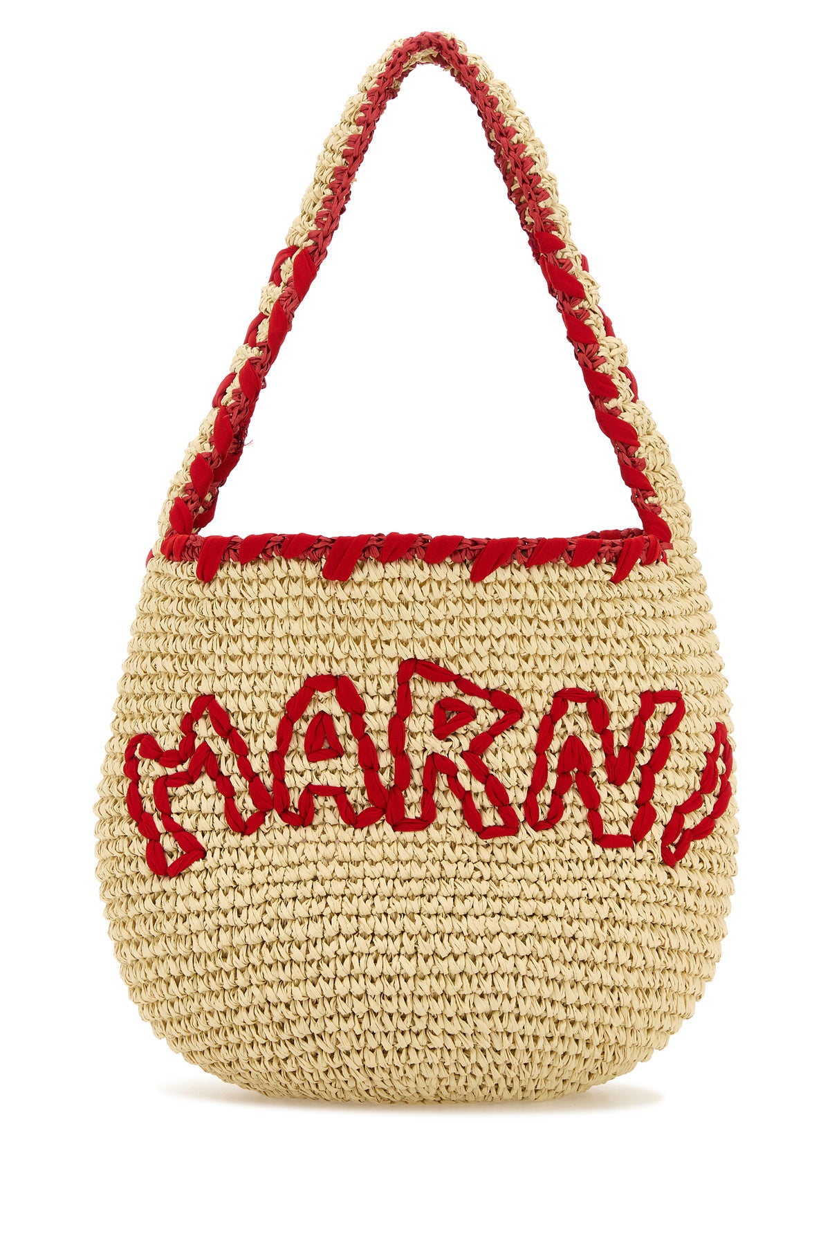 Marni Raffia Small Nassa Shoulder Bag