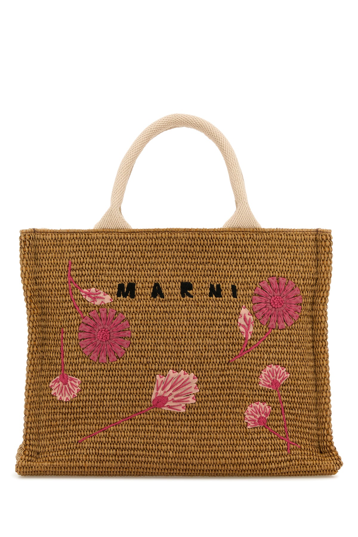 MARNI Biscuit Raffia Shopping Bag MARNI Biscuit Raffia Shopping Bag