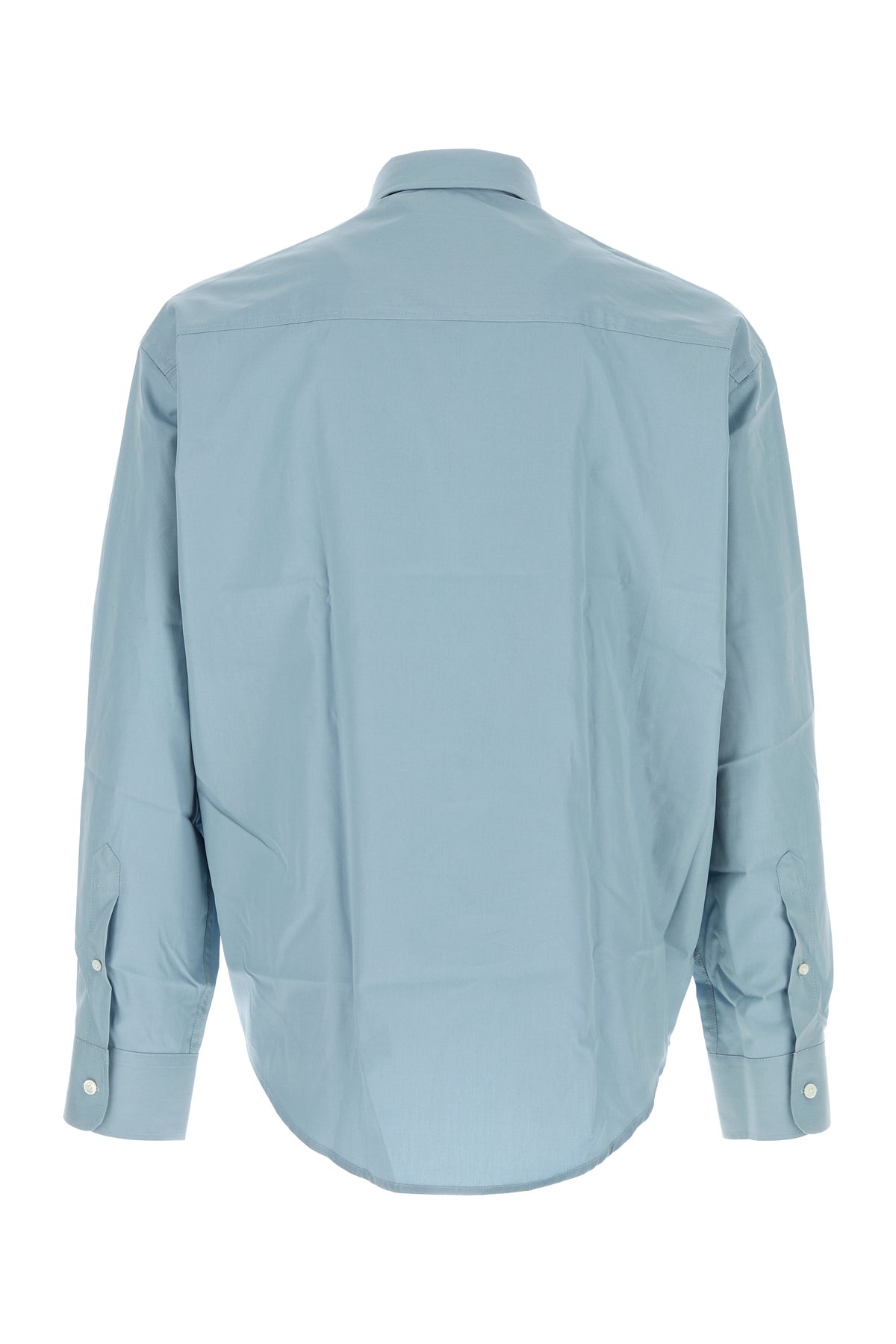 Tシャツ・カットソー AMI PARIS FW25 Light blue poplin shirt (USH766CO0063 4506) Light blue poplin shirt – G&B