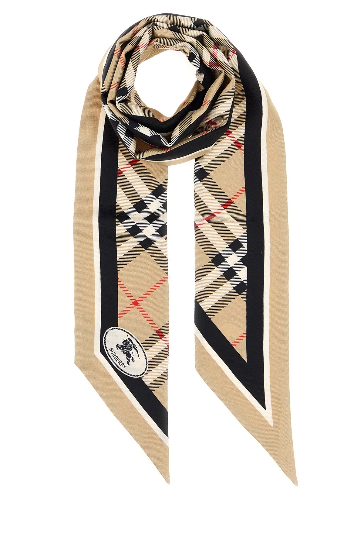 Embroidered silk foulard – G&B