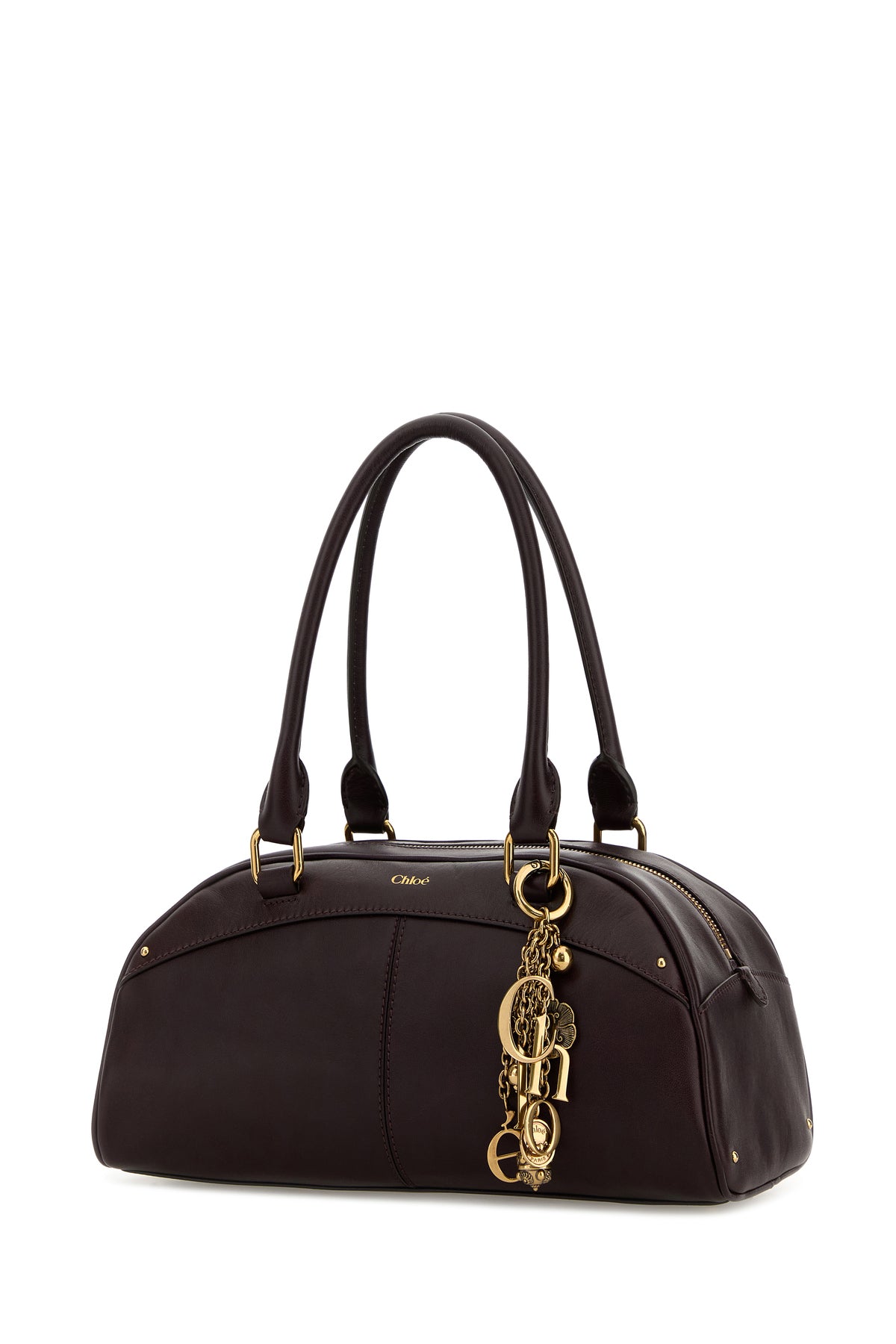 끌로에 플럼 레더 Bowling 핸드백 CH26SS955Q86 55H