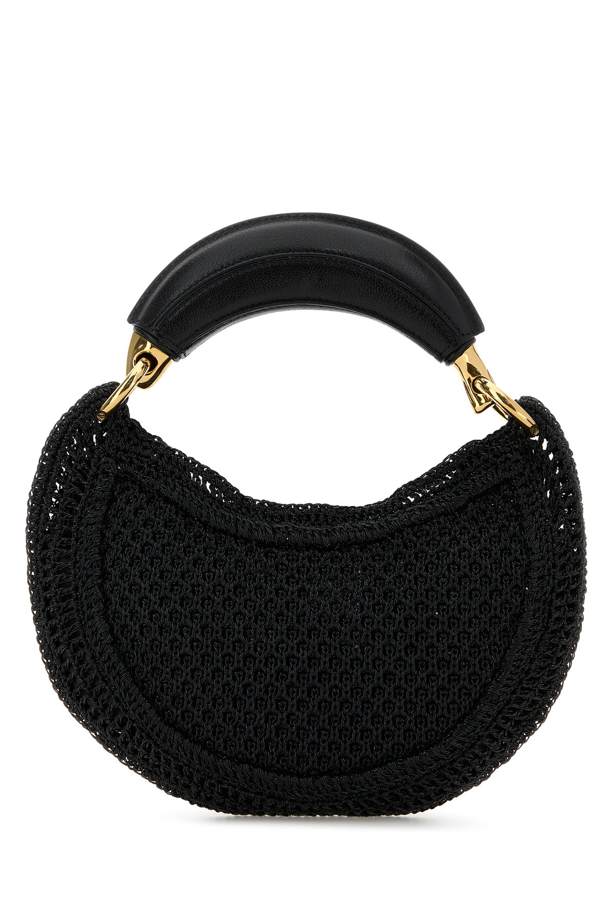 끌로에 블랙 라피아 미니 Summer Banana 핸드백 CH26SP921R34 001