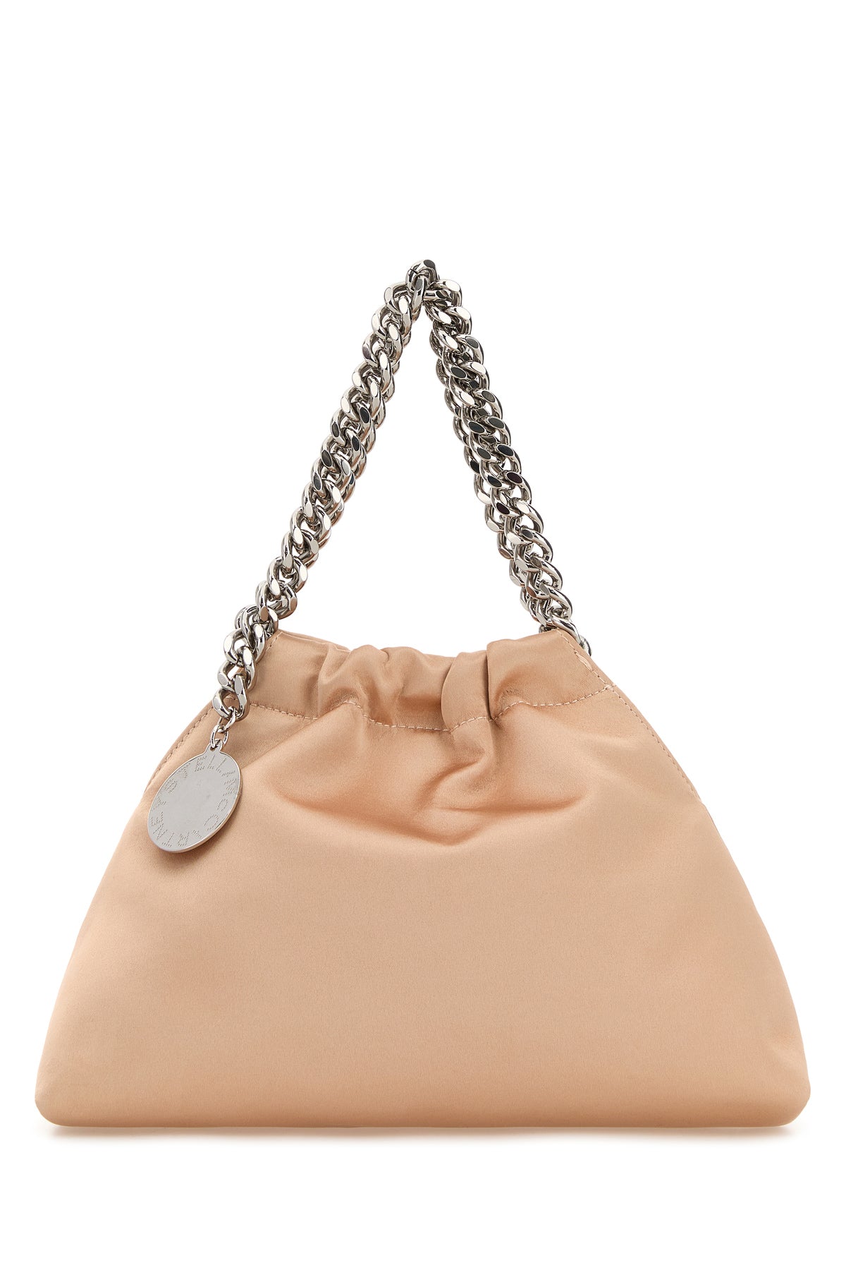STELLA MCCARTNEY Powder 핑크 새틴 팔라벨라 핸드백 7B0144WP0636 5558