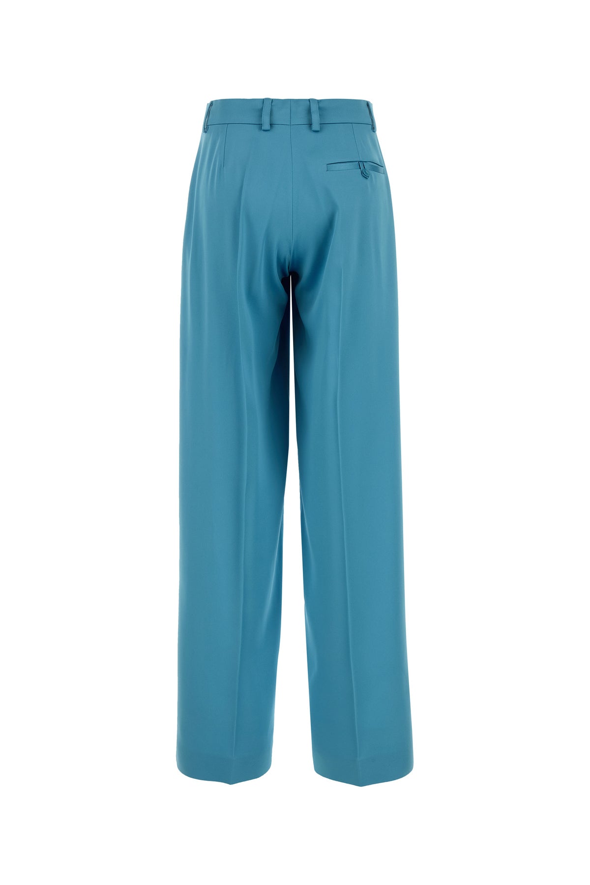Light-blue satin wide-leg pant – G&B