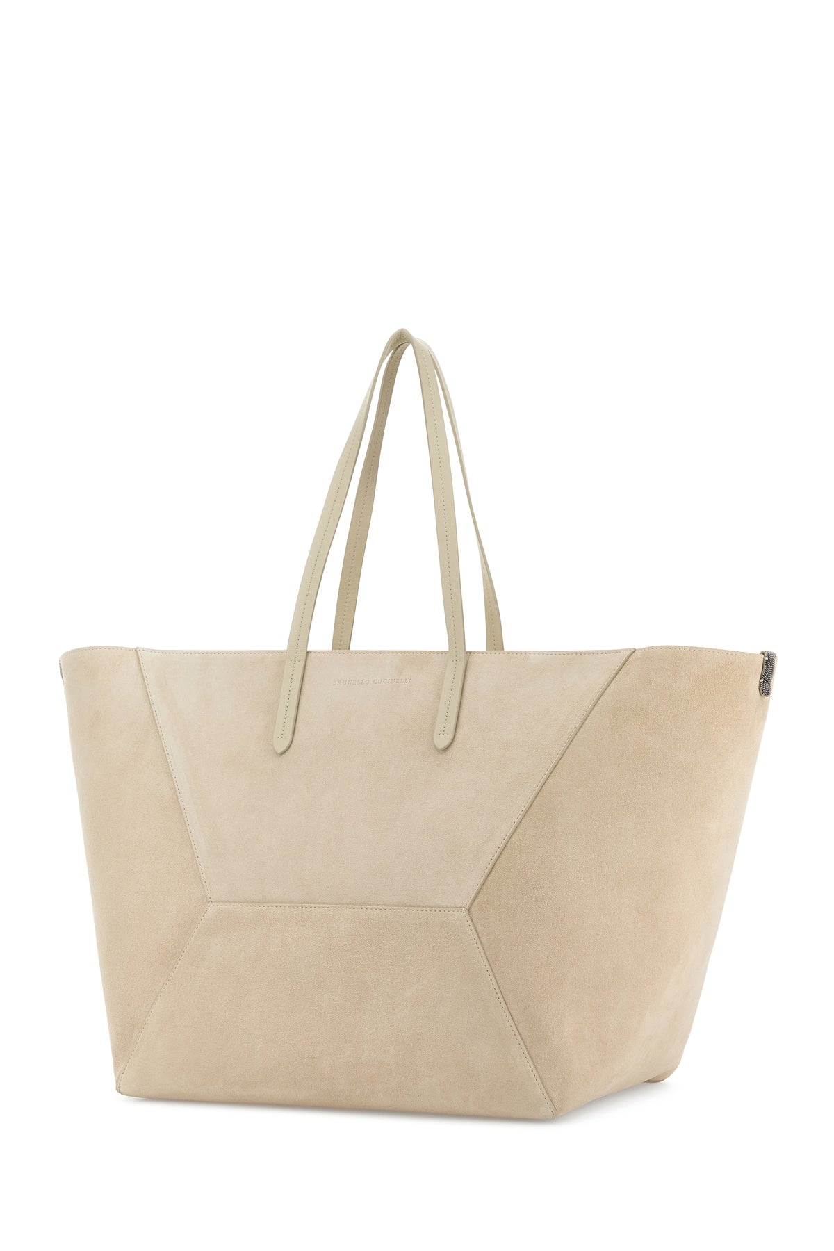 BRUNELLO CUCINELLI 샌드 스웨이드 쇼핑백 MBDLB2572 C8905