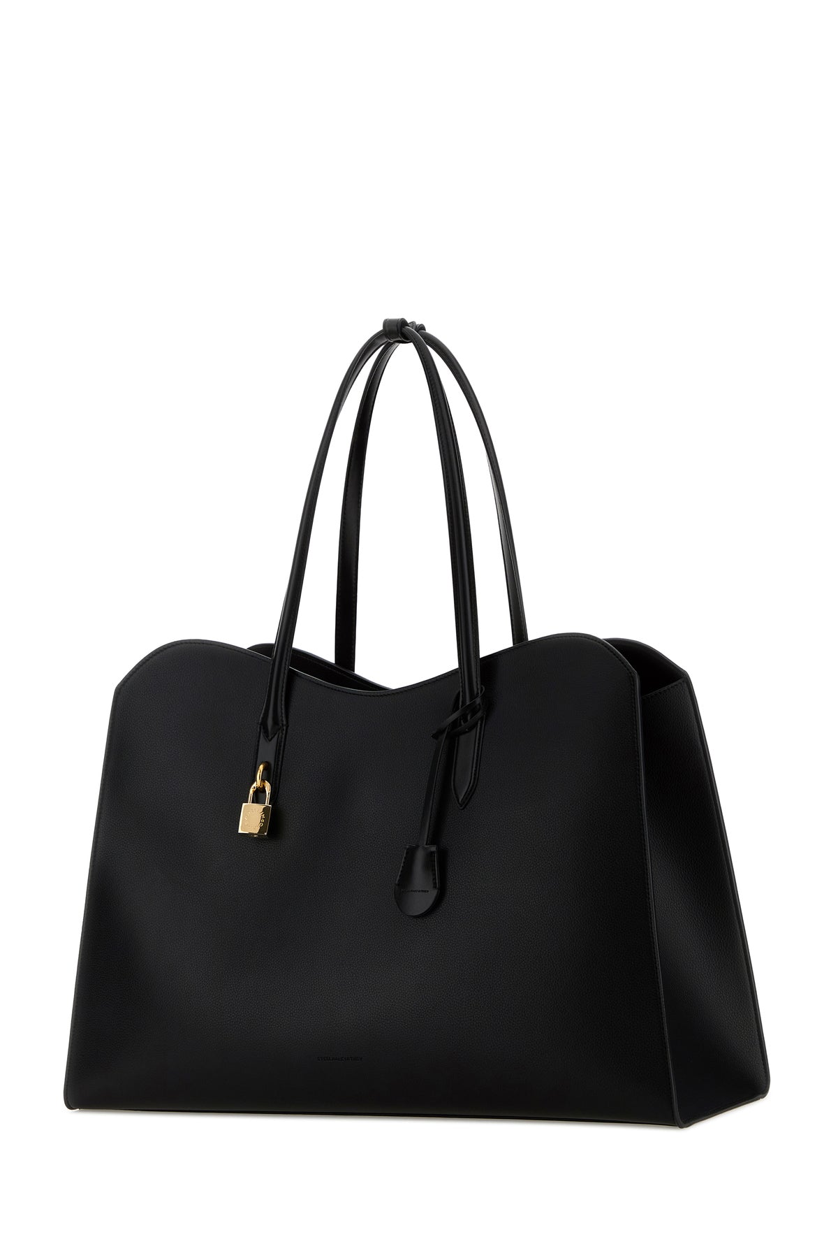 STELLA MCCARTNEY 블랙 합성 소재 레더 라이더 트래블백 7B0193WP0533 1000
