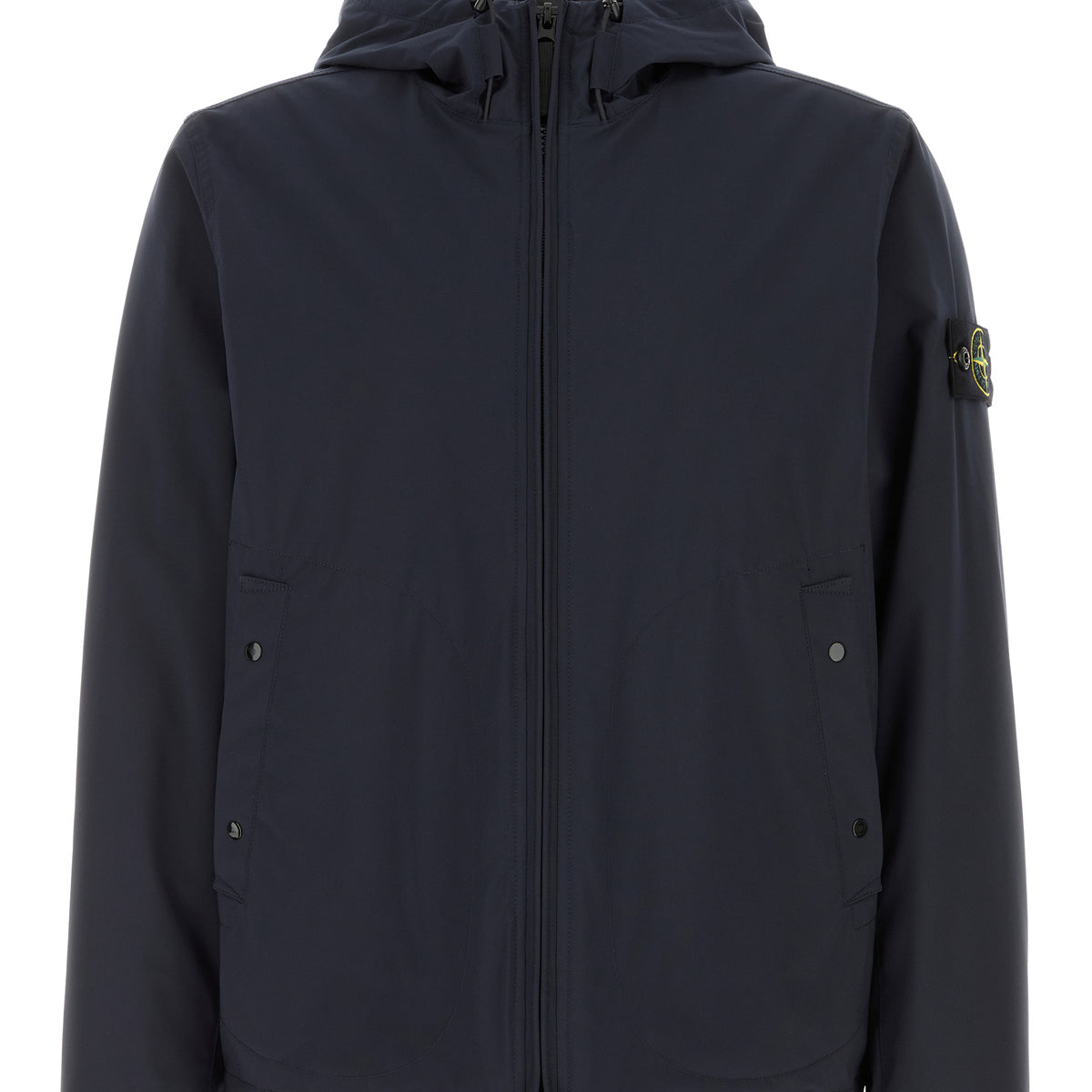 Navy blue stretch polyester padded jacket – G&B