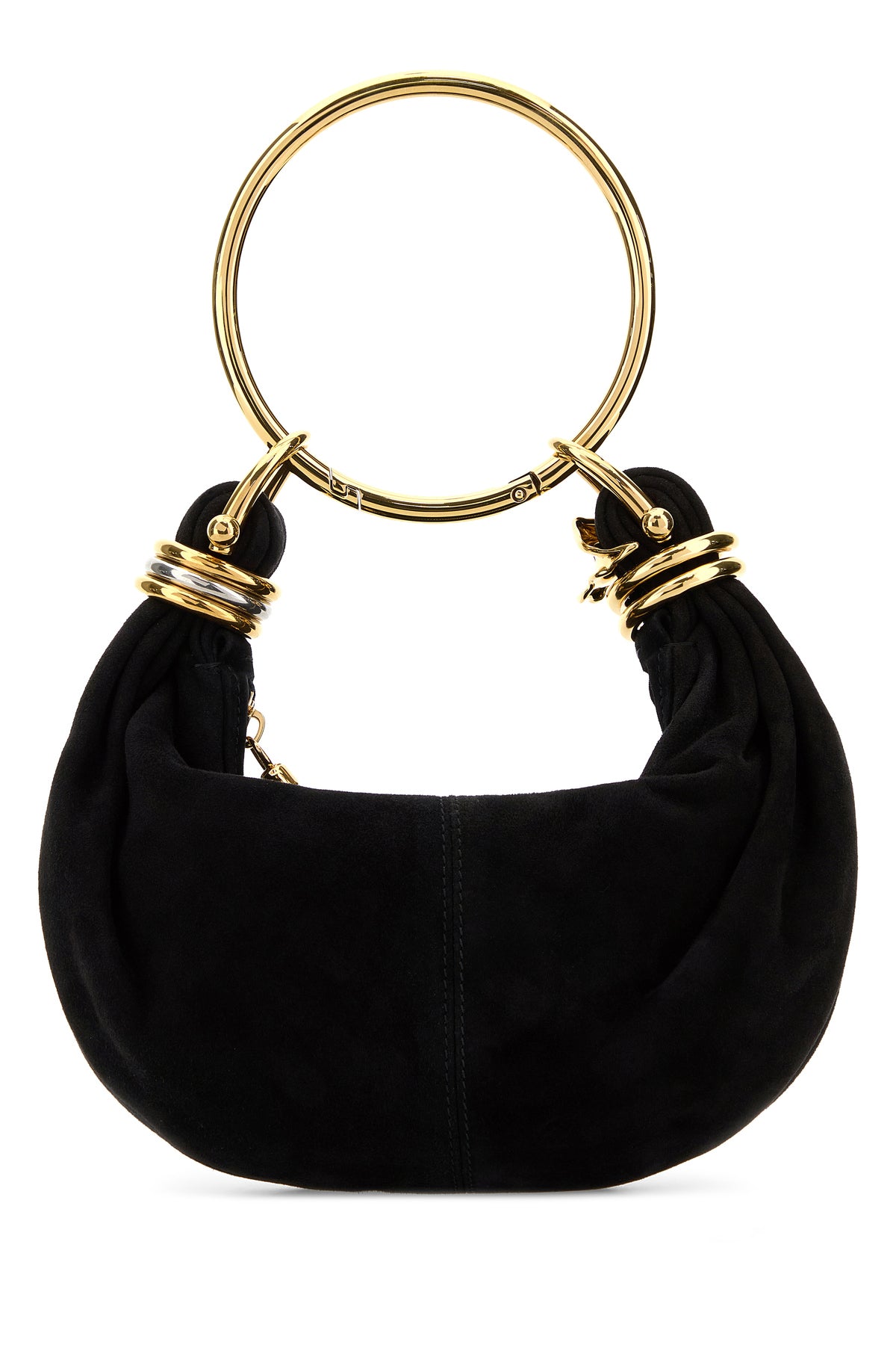 끌로에 블랙 스웨이드 미니 Bracelet 핸드백 CH26SS623Q96 001