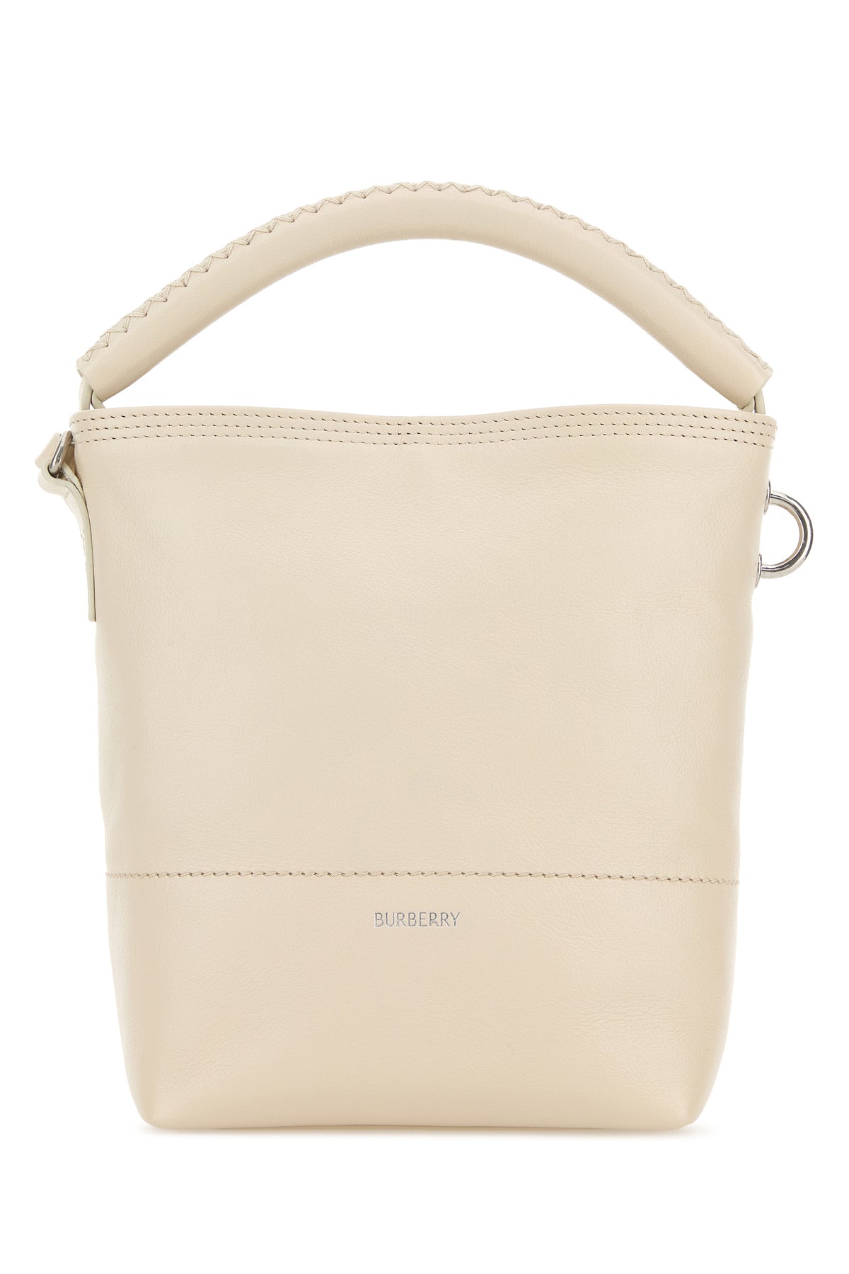 버버리 아이보리 레더 핸드백 8123595 B7348